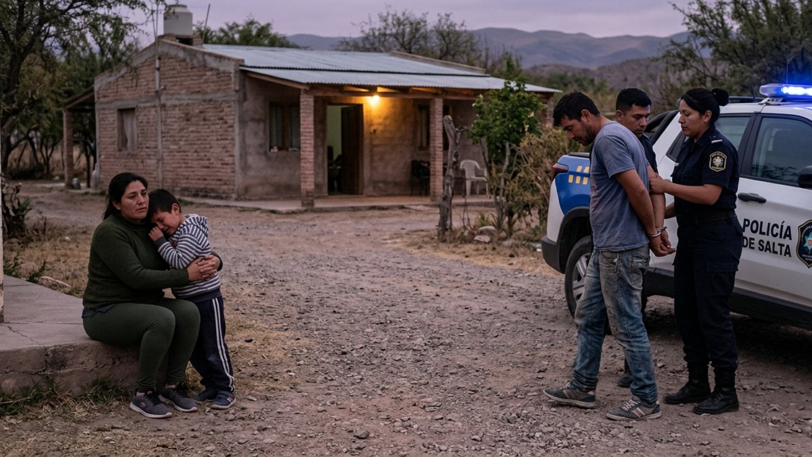 ATACÓ BRUTALMENTE A SU EX DELANTE DE SU HIJO Y QUEDÓ PRESO