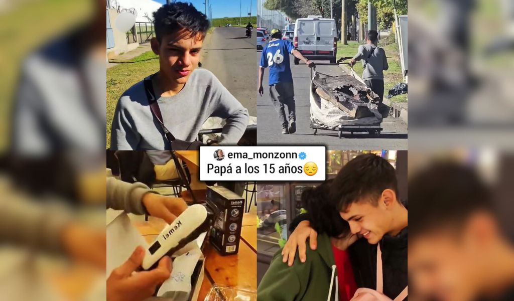 Tiene 15 años, cartoneaba porque será papá: pero el destino le dio una segunda oportunidad que le cambió la vida
