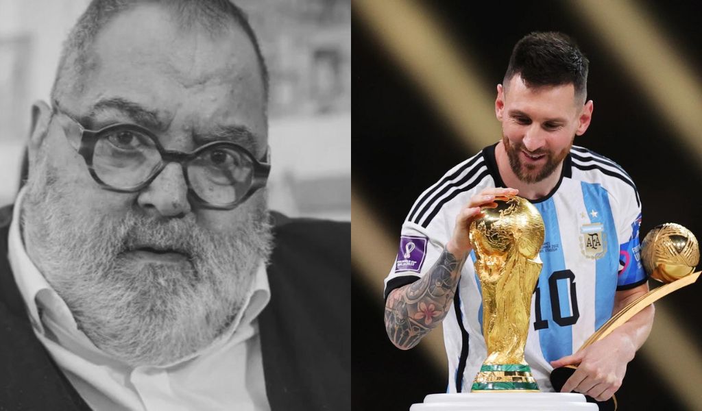 Un desconocido apareció en el velorio de Lanata e insultó a Messi